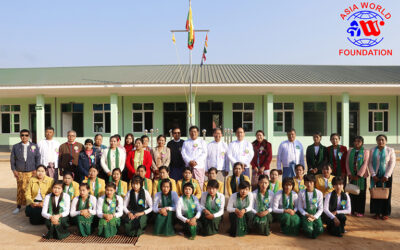 Asia World Foundation’s Donation of a Basic Education High School Building In Thayat Kone -1 Village, Naung Cho Township, Northern Shan State