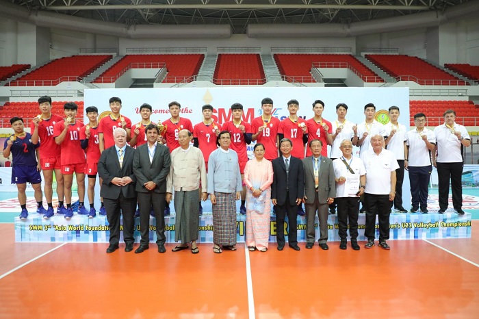 SMM 3rd Asian Men’s U23 Volleyball Championship Has Successfully Held on 11th August 2019 in Nay Pyi Taw