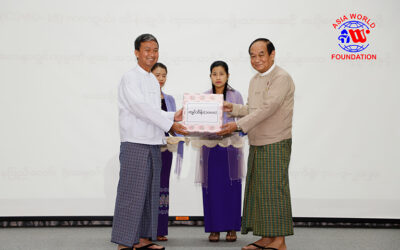 Asia World Foundation Donates 100 Million Kyats to National-Level Central Committee on Prevention, Control, and Treatment of COVID-19